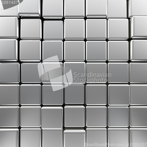 Image of Silver monochrome cubes