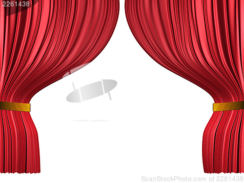 Image of Curtain on white