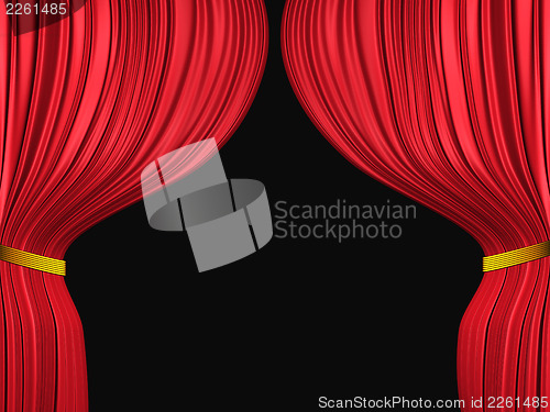 Image of Curtain on black