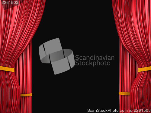 Image of Curtain on black