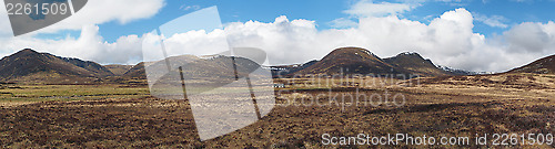 Image of East mountain range seen from Glen Banchor, Scotland highlands