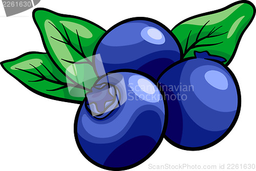 Image of blueberry fruits cartoon illustration