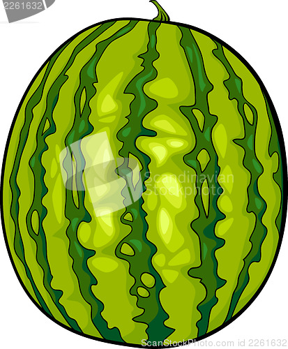 Image of watermelon fruit cartoon illustration