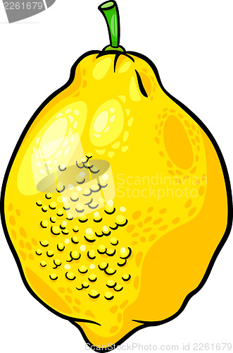 Image of lemon citrus fruit cartoon illustration