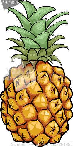 Image of pineapple fruit cartoon illustration