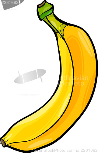 Image of banana fruit cartoon illustration