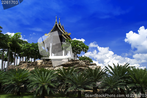 Image of Gazebo in French park.