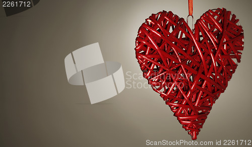 Image of Hand made red heart
