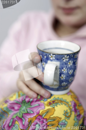 Image of Woman with cofee