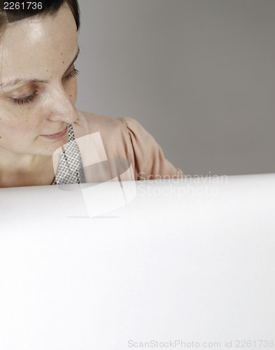 Image of Holding a banner
