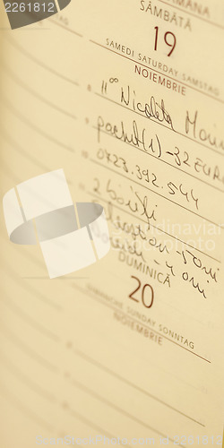 Image of Old agenda