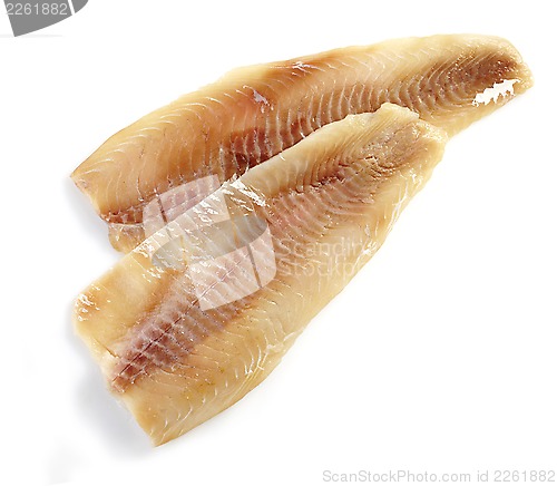 Image of fresh raw bream fish fillet