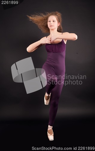 Image of young beautiful dancer