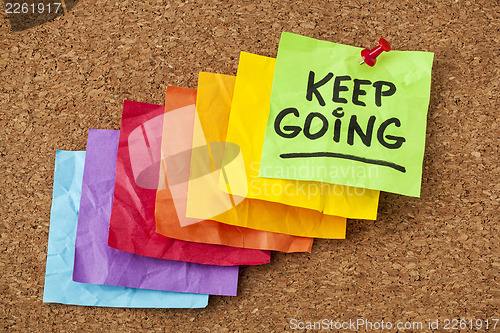 Image of keep going motivation concept