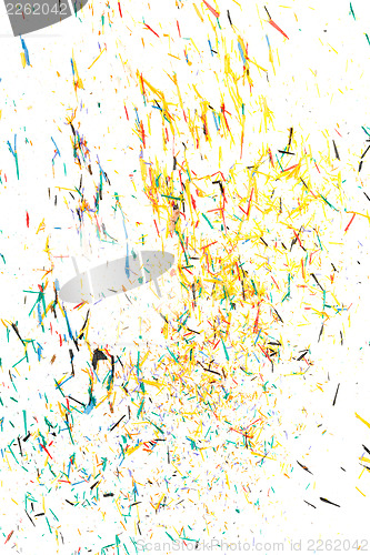 Image of abstract background from the remnants of pencil crayons