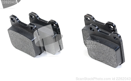 Image of A Set of Disc Brake Pads Isolated