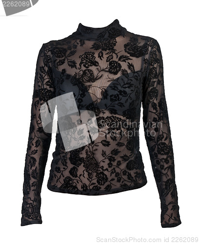 Image of erotic black women's blouse