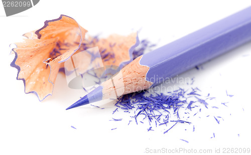 Image of Sharpened pencil and wood shavings