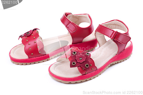 Image of Red Child Sandals