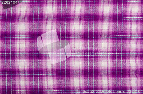 Image of Purple cloth, checkered background