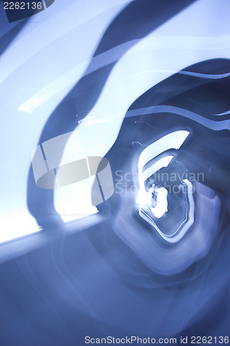 Image of chaotic abstract blue background