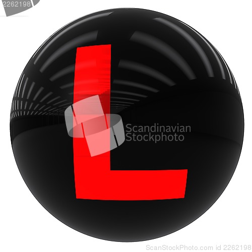 Image of ball with the letter L