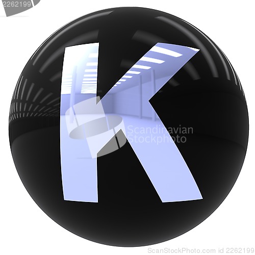 Image of ball with the letter K