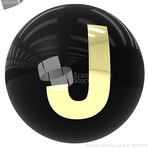 Image of ball with the letter J