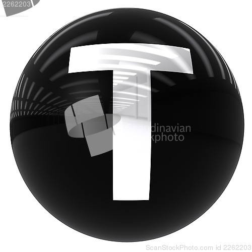 Image of ball with the letter T