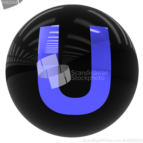 Image of ball with the letter U