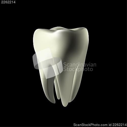 Image of White teeth maked in mesh