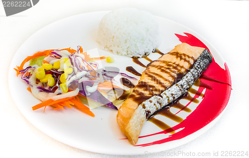 Image of Salmon Steak Rice
