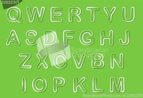 Image of Vector Alphabet Set