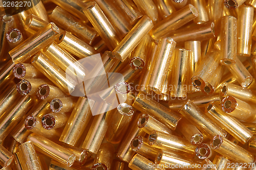 Image of Gold glass tubules