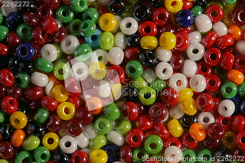 Image of Multi-colored bright beads