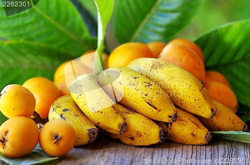 Image of Portuguese bananas and loquats