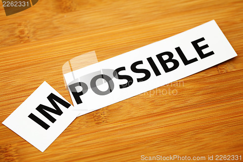 Image of Impossible or possible