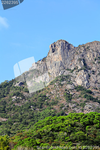 Image of Lion rock mountain in Hong Kong 