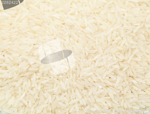 Image of Uncooked white rice 