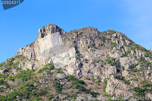 Image of Lion rock mountain in Hong Kong 