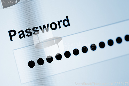 Image of Password on screen 