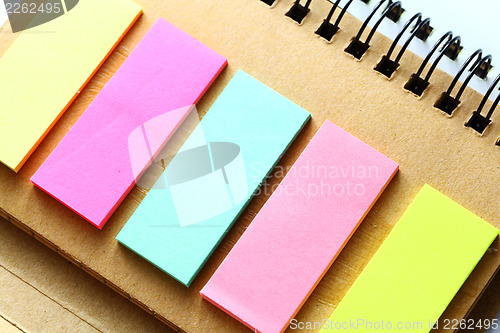 Image of Memo on the spiral notebook 