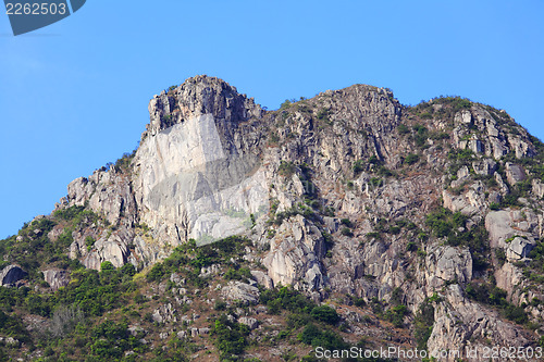Image of Lion rock mountain in Hong Kong