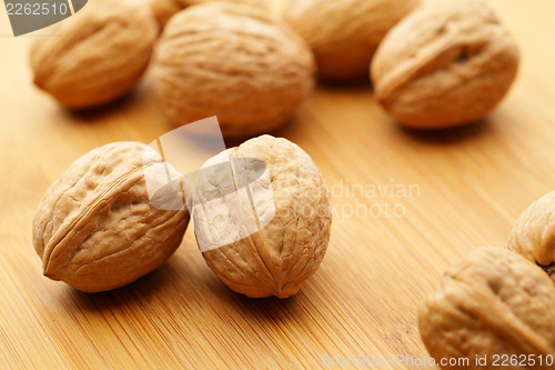 Image of Walnut on table 