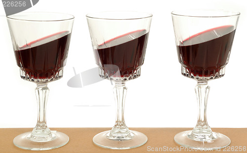 Image of Wineglasses and gravity