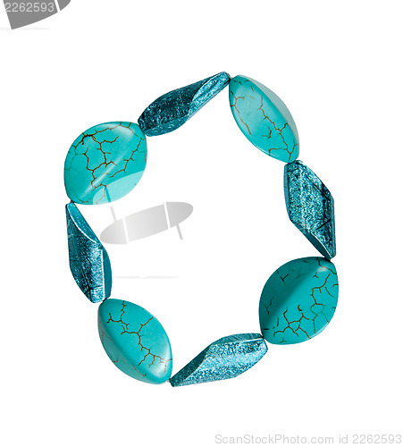 Image of Bracelet made of plastic imitation turquoise