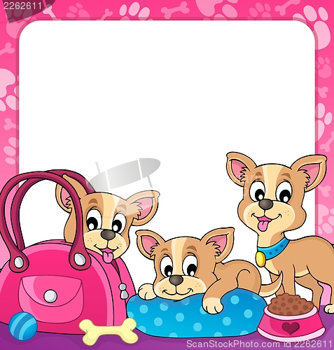 Image of Frame with dog theme 3