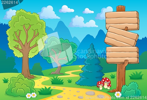 Image of Tree theme landscape 2