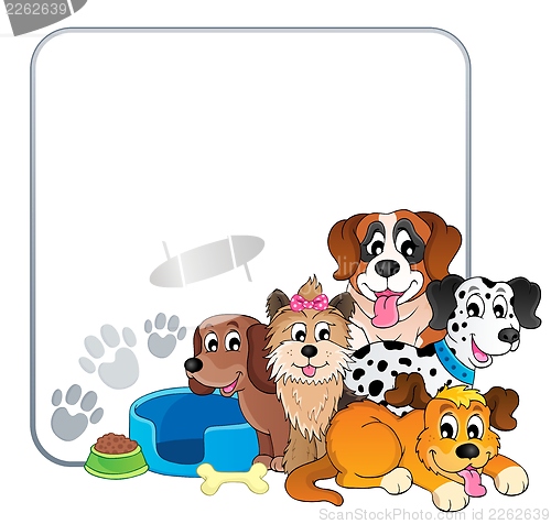 Image of Frame with dog theme 2