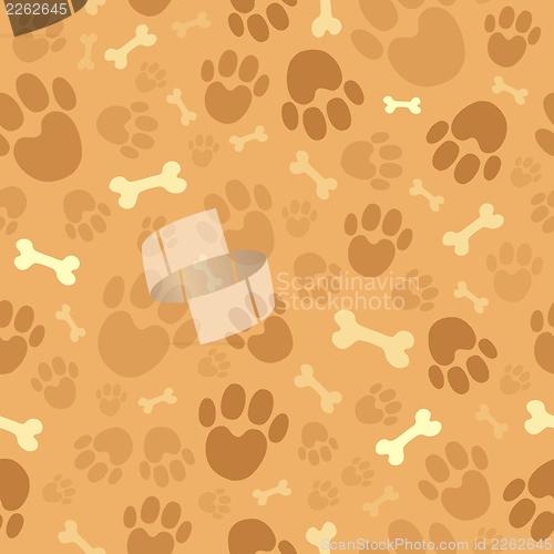 Image of Dog theme seamless background 1